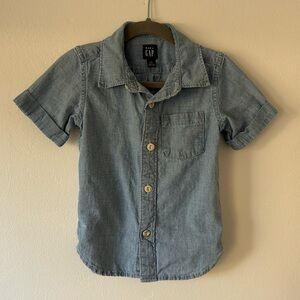 Boys baby gap denim button down